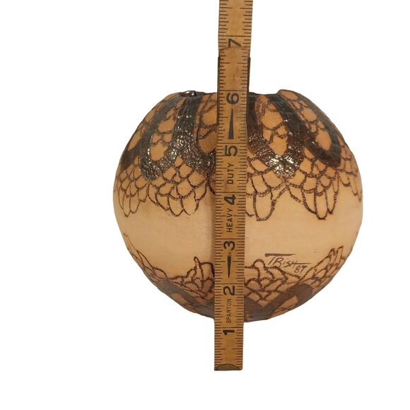 Southwestern Art Pottery Vase With Concho Feather Leather Accents By Trish Keck - Picture 10 of 10